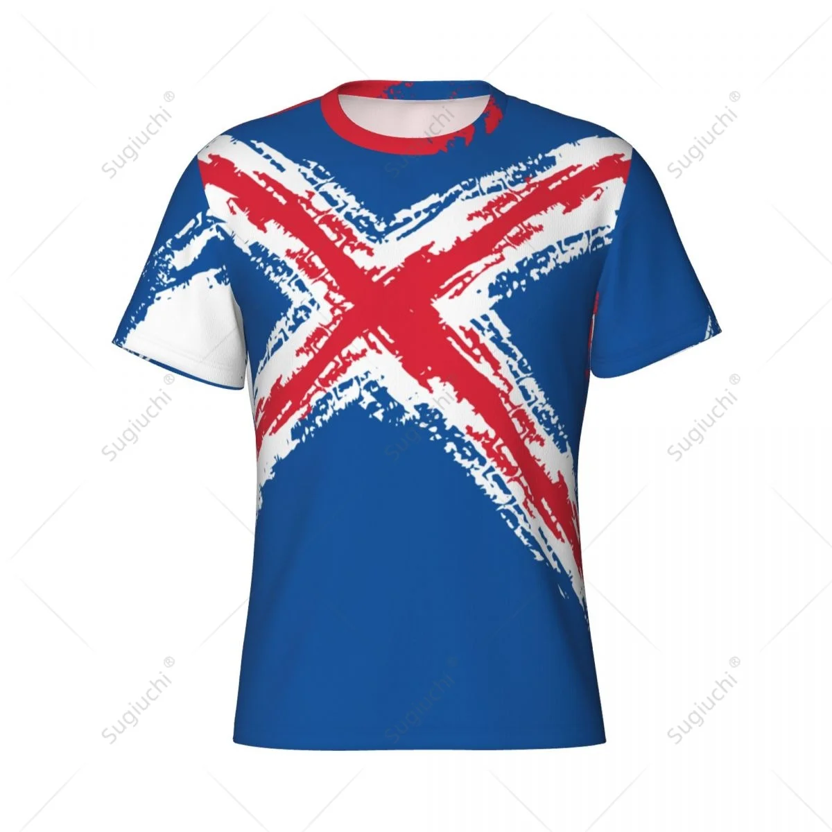 Custom Name Nunber Iceland Flag Color Men Tight Sports T-shirt Women Tees For Soccer Football Fans