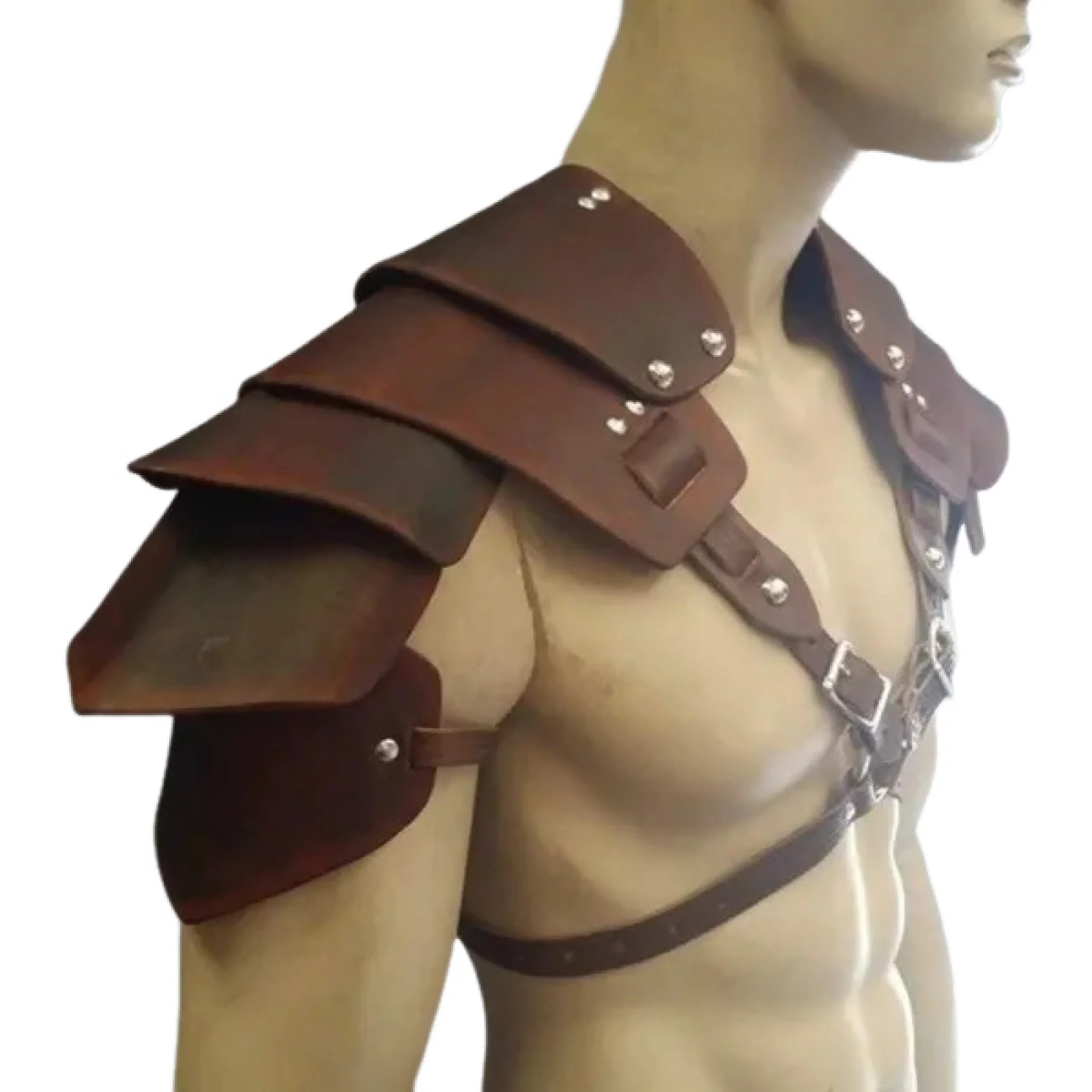 Mens Medieval Samurai Armor Chest Plate Armor Adjustable Size Viking Cosplay Armor Roman Soldier for Halloween