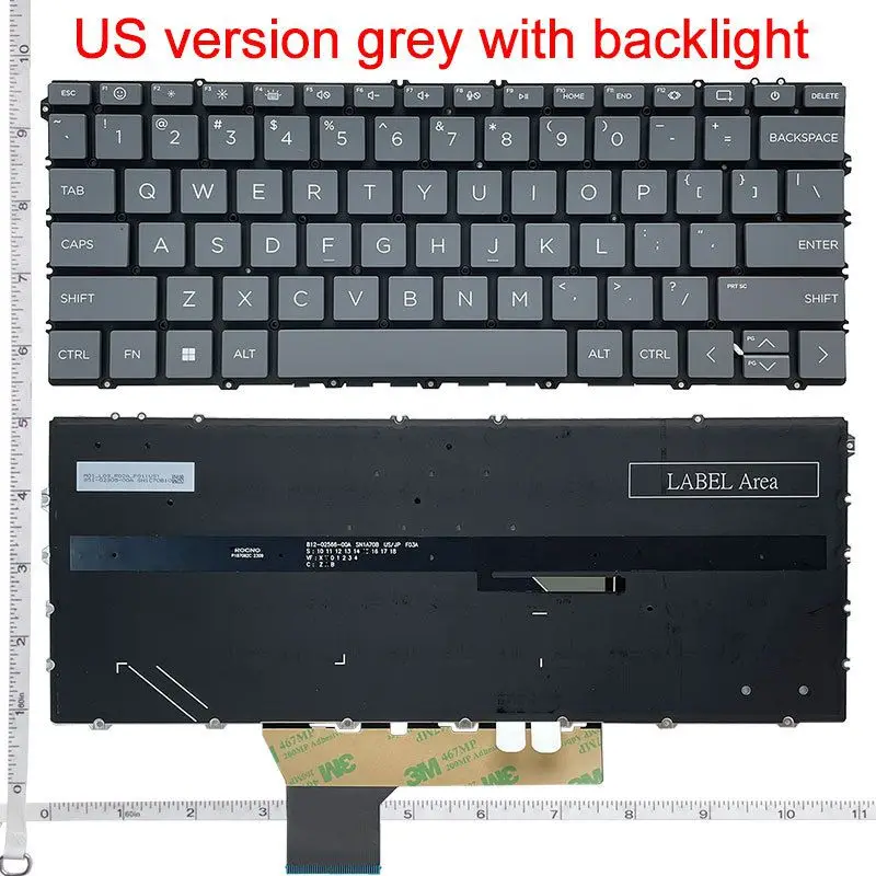 US NEW Laptop keyboard for HP x360 13-BF TPN-C161 13-bf0010TU