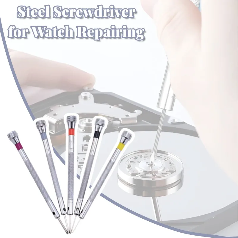 

0.8-1.6mm Precision Steel Screwdriver Set Waterproof Wear-resistant Watchmakers Screwdrivers For Watch Eyeglasses Jewelry Repair