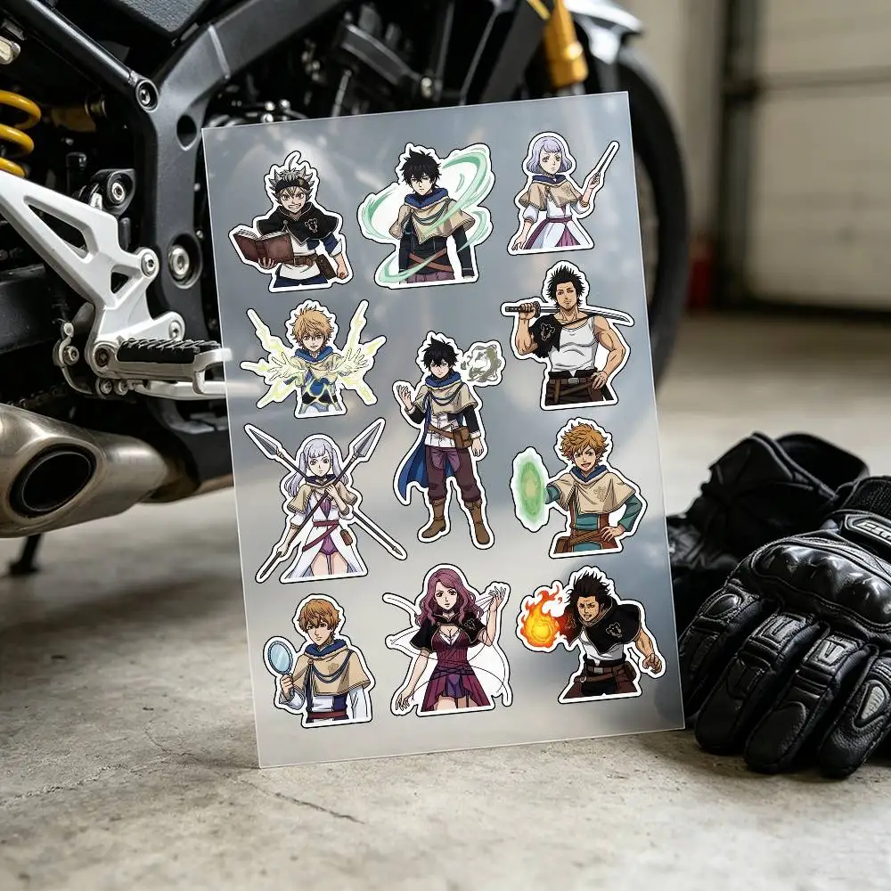 Black Clover Stickers Auto Body Bumper Windows Motorcycle Laptop Walls Vinyl Decal Car Tuning Accessories