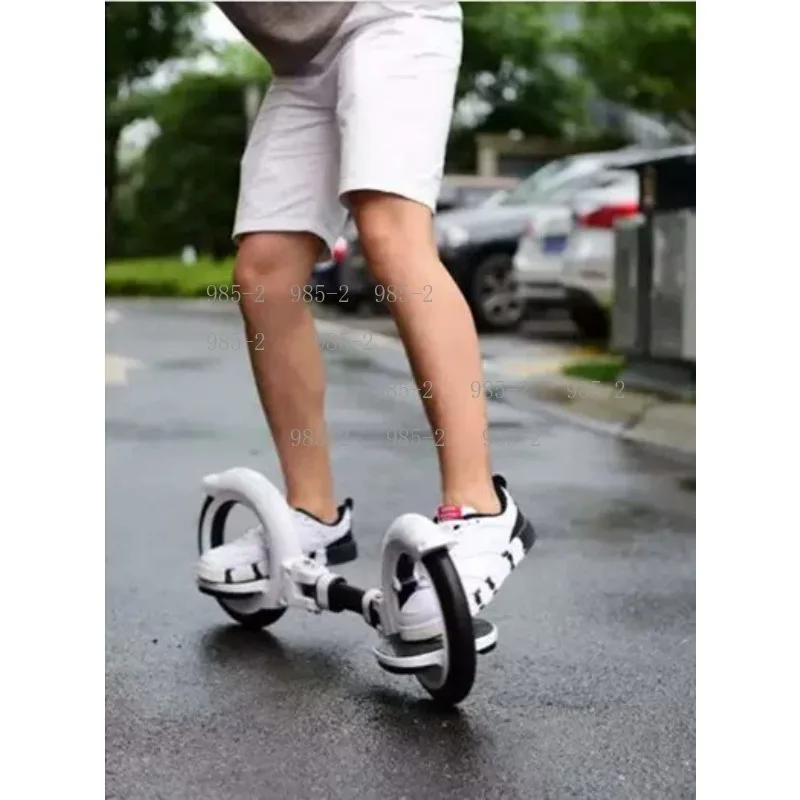 10-18 Years Old & Adult Foldable Scooter, CX X8 Fire Wheel Drift Balance Car, Shock Absorption Portable