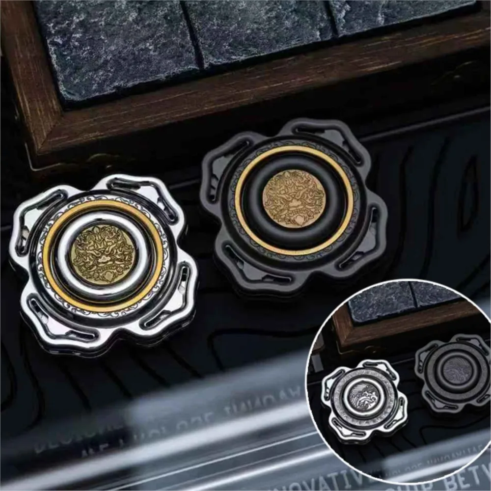 JCJ.EDC Open Nail Gyro Multi-blade Fidget Spinner Anxiety Relief Gadgets Metal Toy For Adults Stainless Steel Office Accessories