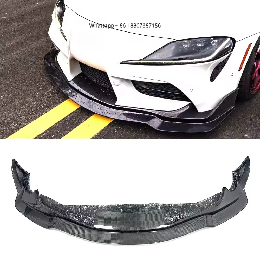 

Suitable forToyota Front Lip Front Bumper Splitter Supra GR MK5 A91 A90 Spoiler 2019+