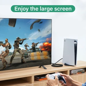 كابل HDMI 2.1 بدقة 8K لأجهزة Samsung و Sony و LG و Mac و PS5 و Xbox عالية السرعة و 8K و 4K و 60 هرتز و Arc Arc EERC و DTS: X و HDMI 2.1 و 48 جيجابت في الثانية و 144 هرتز أفضل 6 أجهزة عرض ألعاب 144 هرتز مبيعا - رقم 6