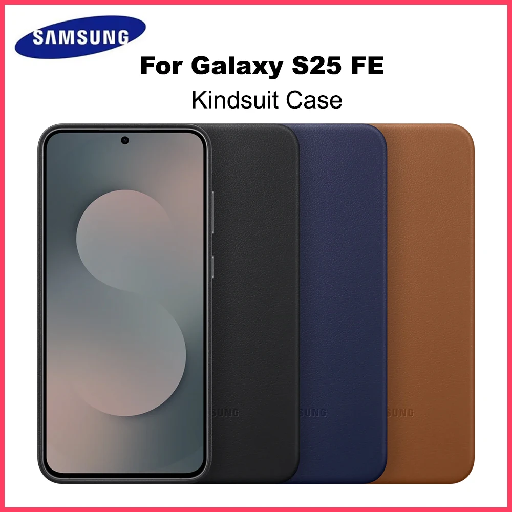 Original Samsung Galaxy S25 FE Kindsuit Case Smartphone Cover Scratch-Resistant Leather Protective Case EF-VS731