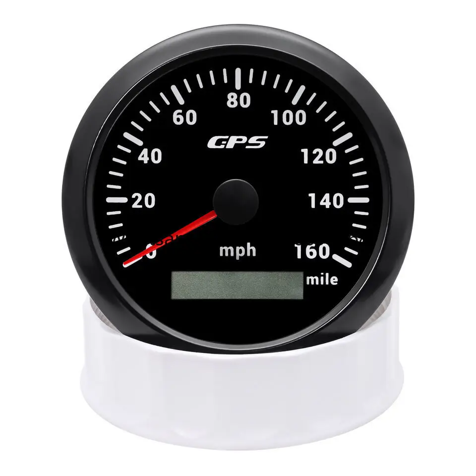 

Hot Sale 12V/24V 85mm Marine Boat Odometer GPS Speedometer