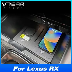 Car Wireless Charger Phone Fast Charging Plate Adapter Interior Modification Products Accessories For Lexus RX 2023 2024