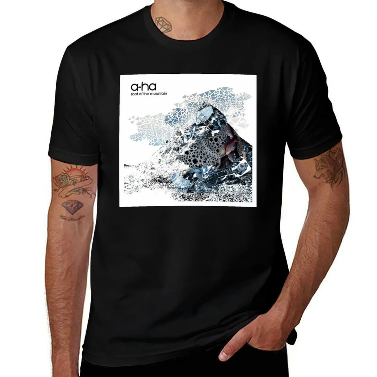 

A-ha - Foot of the Mountain album 2009 T-Shirt Casual Streetwear Short Sleeve Tee