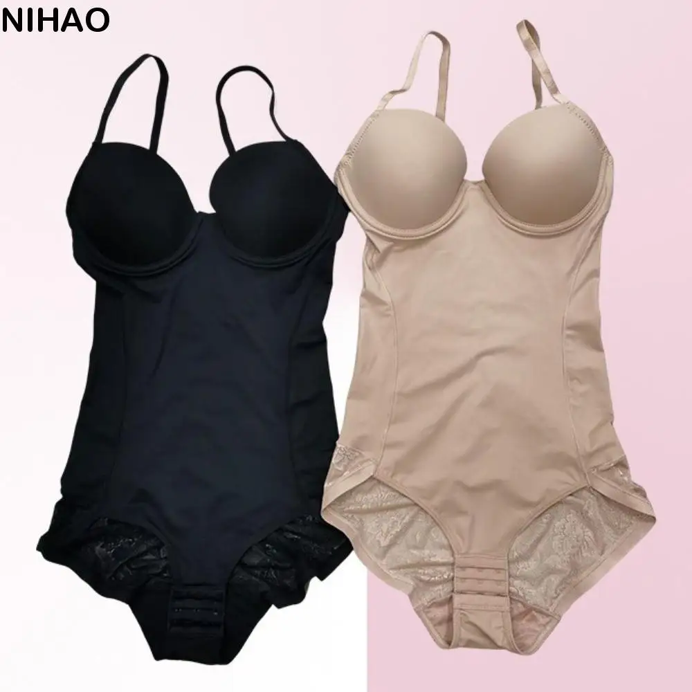 

Slimming Shapewear Postpartum Body Shaper Body Shaping Belly Contracting Women Stretch Body Suit Lace Waist Trainer