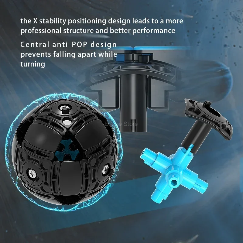 [ECube] Diansheng Solar S4M UV Revestido Magnético Cubo de Velocidade Mágica Stickerless Brinquedos Profissionais Diansheng S4M Cubo Quebra-cabeça