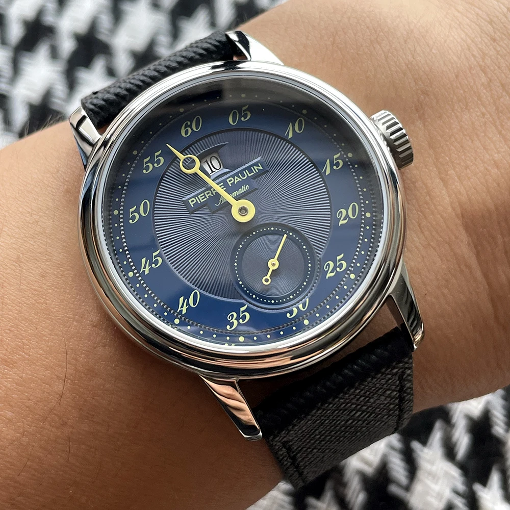 Pierre Paulin Jumping Hour Automatic Mechanical Watch TV Design 38mm 50M Waterproof Wristwatch Men Women Luxury Clock Reloj Homb