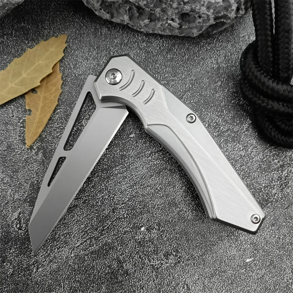샤프 접이식 벨트 나이프 7Cr13Mov 블레이드 420 스틸 핸들 야외 야외 운반 포켓 나이프 EDC 캠핑 사냥 하이킹 도구