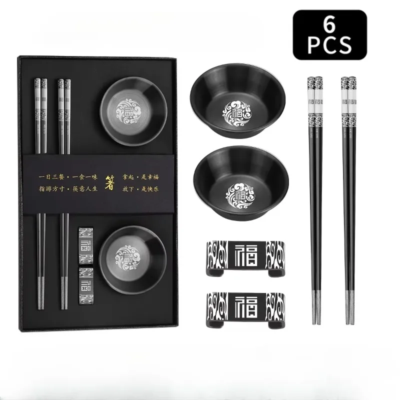 Chinesische Essstäbchen aus Edelstahl 304, Sushi-Sticks, wiederverwendbares koreanisches Metall-Essstäbchen-Set, gesunde Legierung, Geschirr, Palillos Chinos