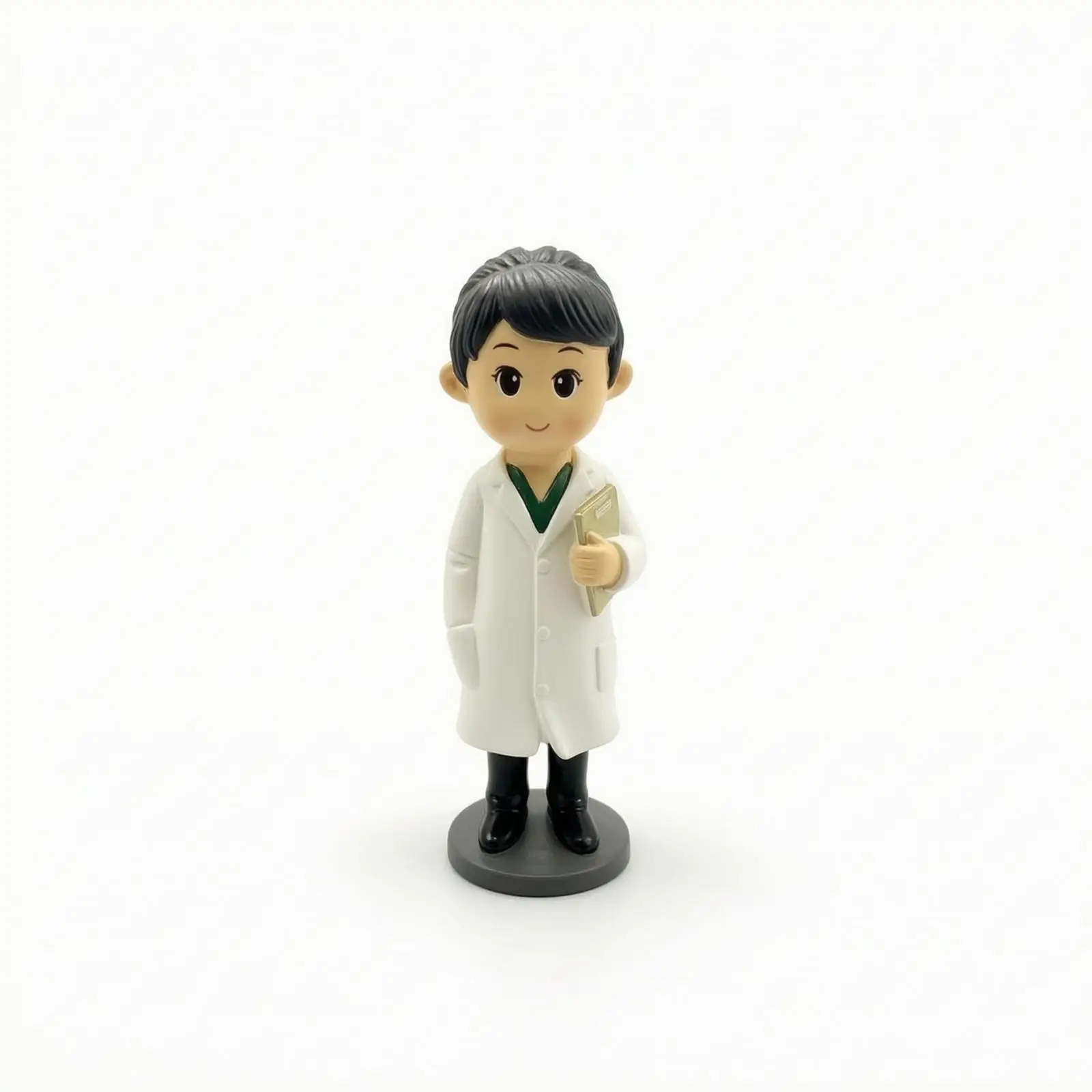 Cartoon Nurse Desk Figurine for Study Room Hospital Decor Resin Doctor Statue Gift for Student