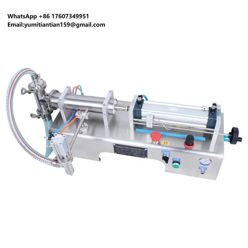 

Y1WTD-10-100ml Single Head Table Top Pneumatic Volumetric Mineral Water Liquid Filling Machine