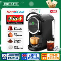 CAFELFFE 4in1 Capsule Coffee Machine Hot/Cold Multiple Espresso Cafetera Cappuccino Coffee Maker Dolce Gusto Nespresso Powder 19