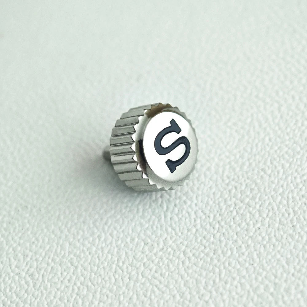 GMT-Uhrengehäuse-Ersatzteile: Schraubkronen mit graviertem S-Zeichen, komplett mit Kronenhülse, passend für NH35 NH36 Automatikwerk – Detail 8