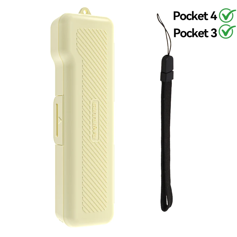 Für DJI Pocket 4 3 Aufbewahrungsbox Sturzsichere Klappabdeckung Wasserfeste Kamerahülle mit Trageband für Outdoor-Aufnahmen Vlog-Zubehör
