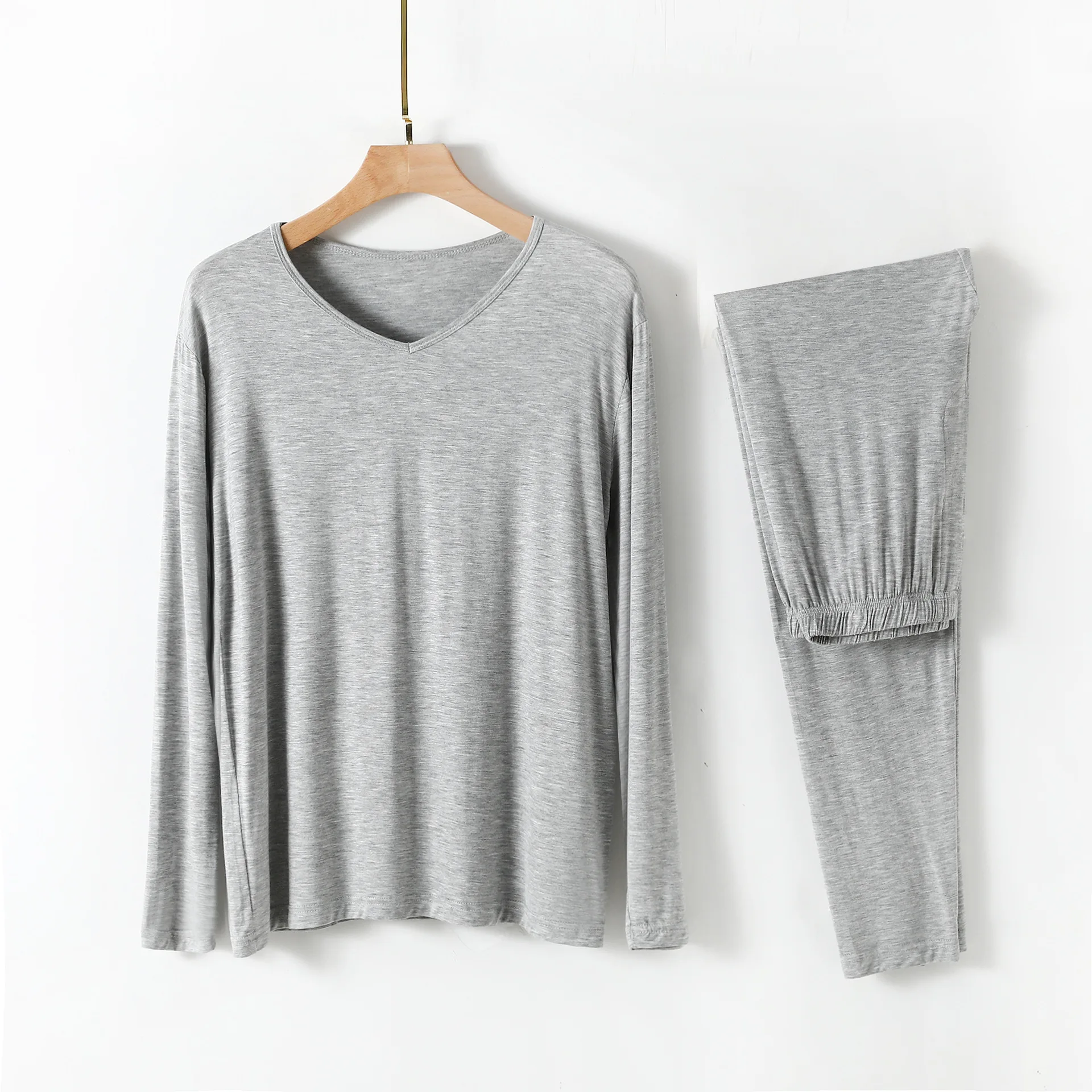 v-neck -gray
