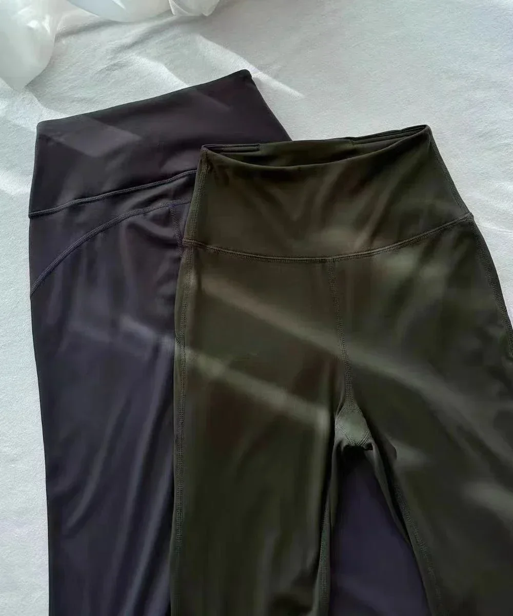 Lemon GroGru- Pantalon évasé d'entraînement pour femme, leggings de yoga, super extensible, taille haute, vêtements de sport, course à pied