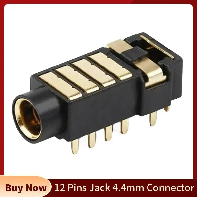 12 Pins Audio Jack 4.4mm Connector Female 5 Pole Earphone Balanced Plug Consumer Electronics For NW-WM1Z/A Headphone Strong ABS