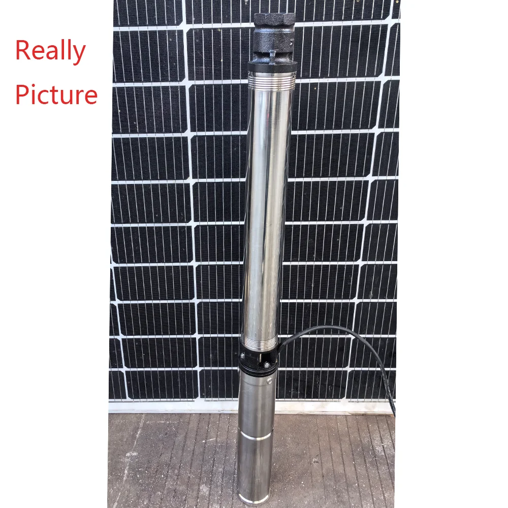 1200DC60V 1500WDC72V 140M Head Solar borehole well water pump with MPPT function solar DC brushless household water Pump 6tons/H