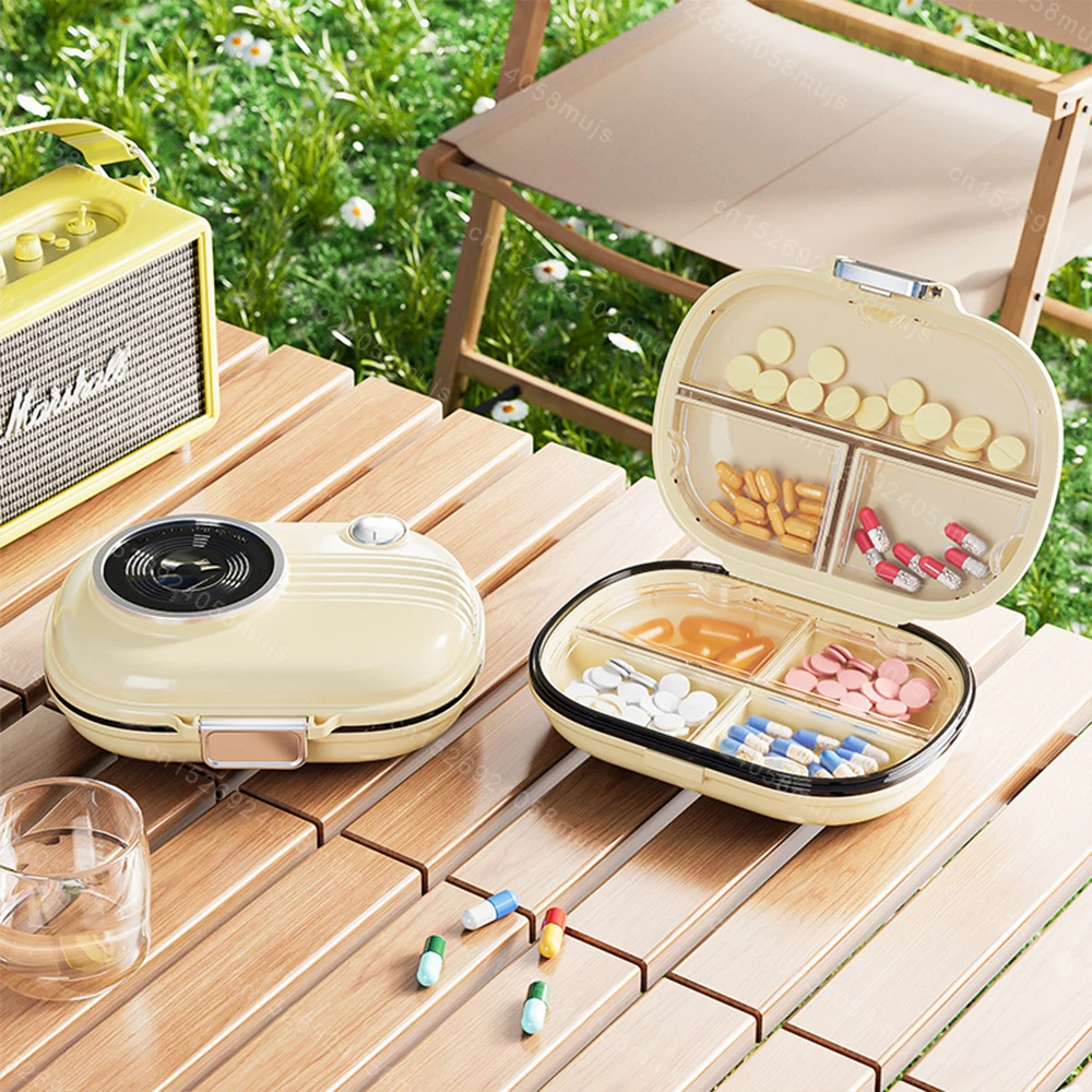 Mini Medicine Pills Box Travel Pill Case Medicine Storage Organizer Container Portable Pill Organizer Tablet Week Pill Dispenser