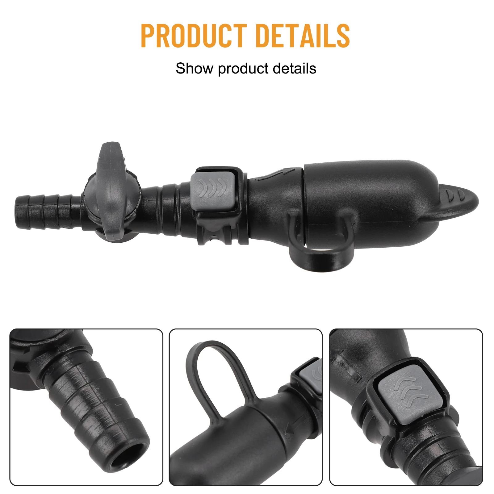 Best Bite Valves With Cover Bite Mouth Nozzle Outdoor Release Black Bladder Hydration Mouthpiece Silicone 13*5*2.5cm