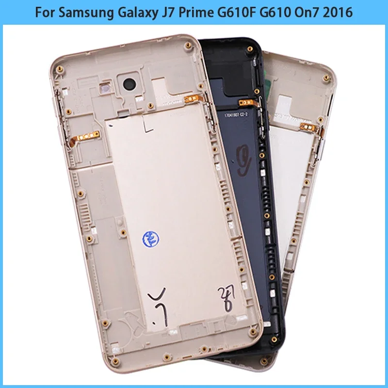 New For Samsung Galaxy J5 Prime J7 Prime ON5 ON7 2016 G570 G610F G610 Battery Back Cover Rear Door Chassis Housing Case Replac