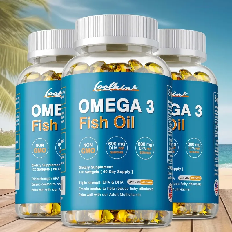 

Добавка с рыбьим жиром Omega 3 — DHA, EPA — Суставы, здоровье глаз, кожи, поддержка иммунитета, здоровье нервной системы — 120 капсул