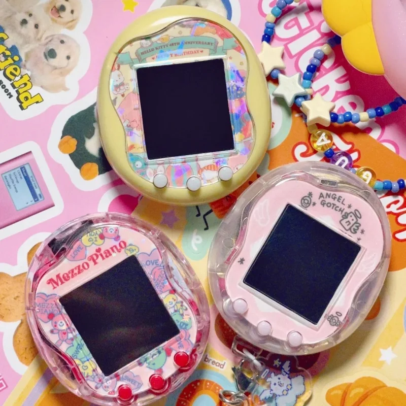 

For Tamagotchi Uni Replacement Shell Glitter Light Blue No Back Button Outer Case For Tamagotchi Uni Virtual Pet Accessory