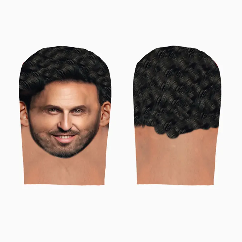 Double Sided 3D Printing Mask Cosplay Funny Real Person Masks