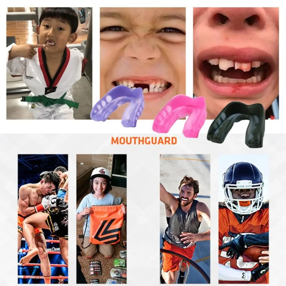 Sports Safety EVA Teeth Protection 7 Colors Professional Mouth Guard Boxing Gum Shield Unisex