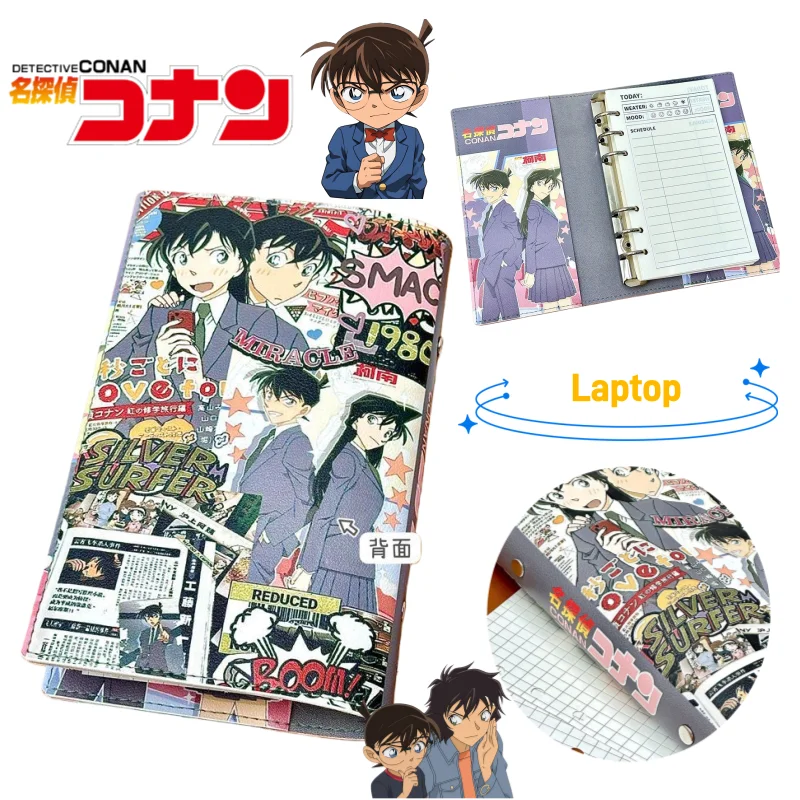 

Детектив Конан Конан Эдогава Шиничи Кудо Креативный блокнот с отрывными листами Высококачественный студенческий блокнот Съемный и сменный