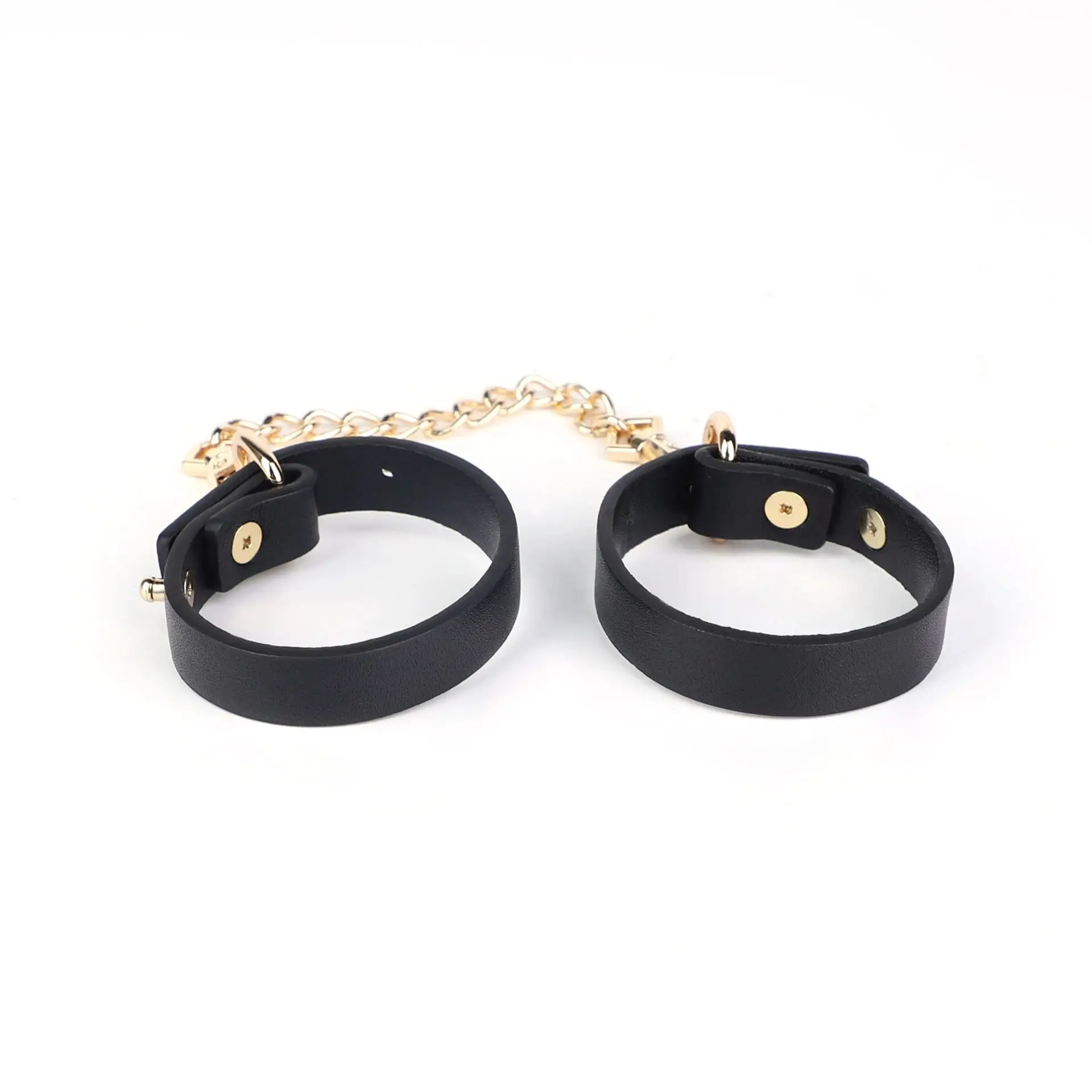 Giocattoli sessuali per donne Coppie Giochi per adulti Schiavo Bondage Manette Manette in pelle di lusso Guinzaglio a catena in oro BDSM Erotico