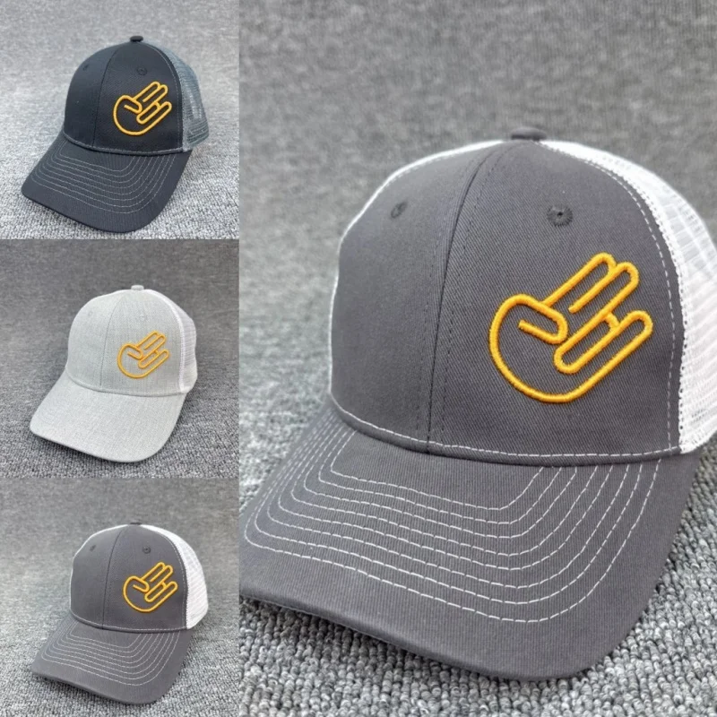 Simple symbol Palm of the hand baseball cap men's and women's outdoor sports events duck cap American truck driver hat sun hat