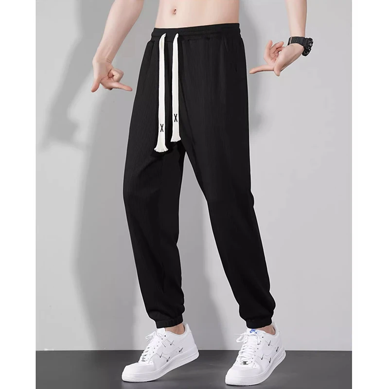 

Men's simple large size loose autumn new style all fashion simple sports corset pants fashion brand casual pants