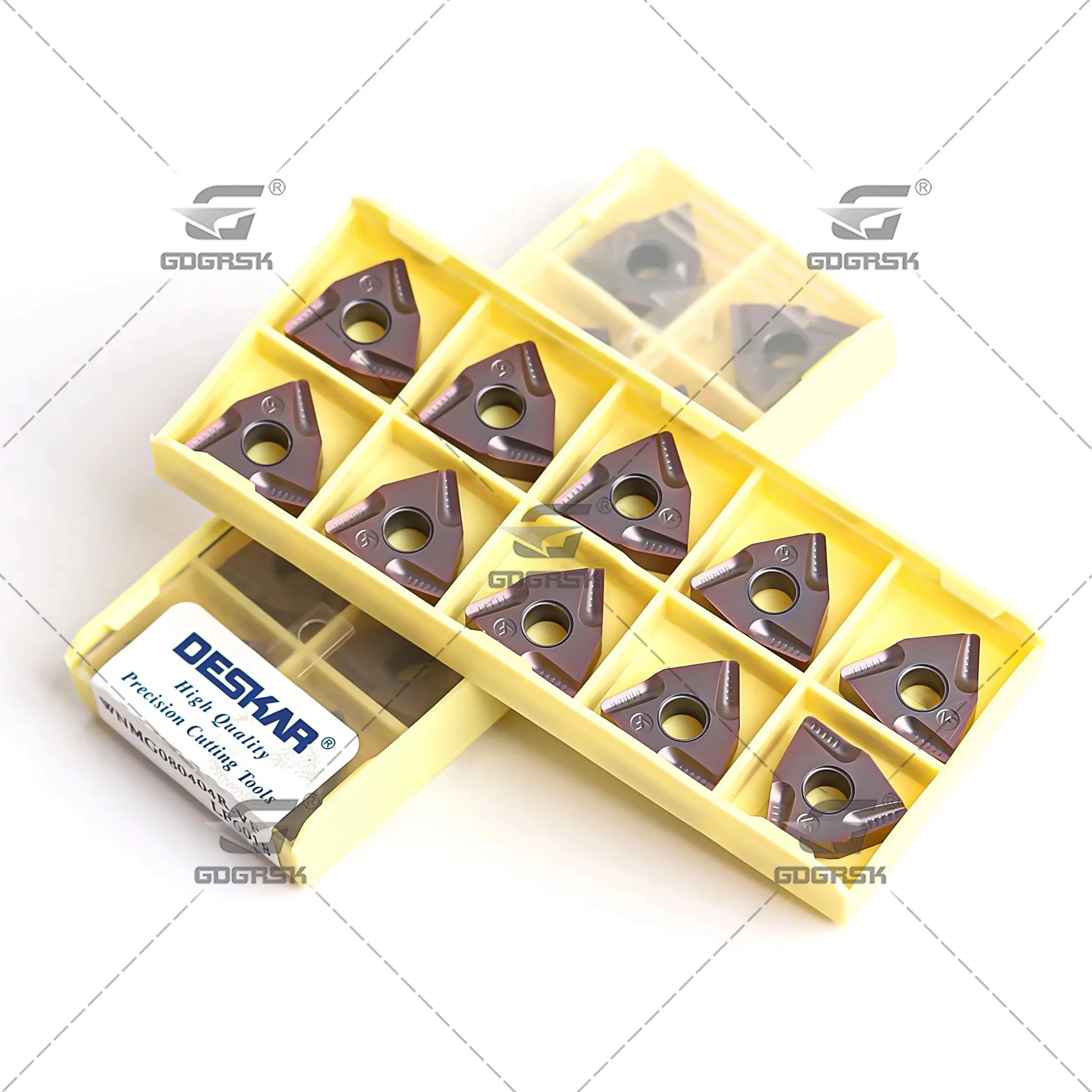 DESKAR Turning Tool WNMG080404/08R-VF/L-VF LF6018 Numerical Control Lathe Peach Shaped Turning Insert Processing Stainless Steel