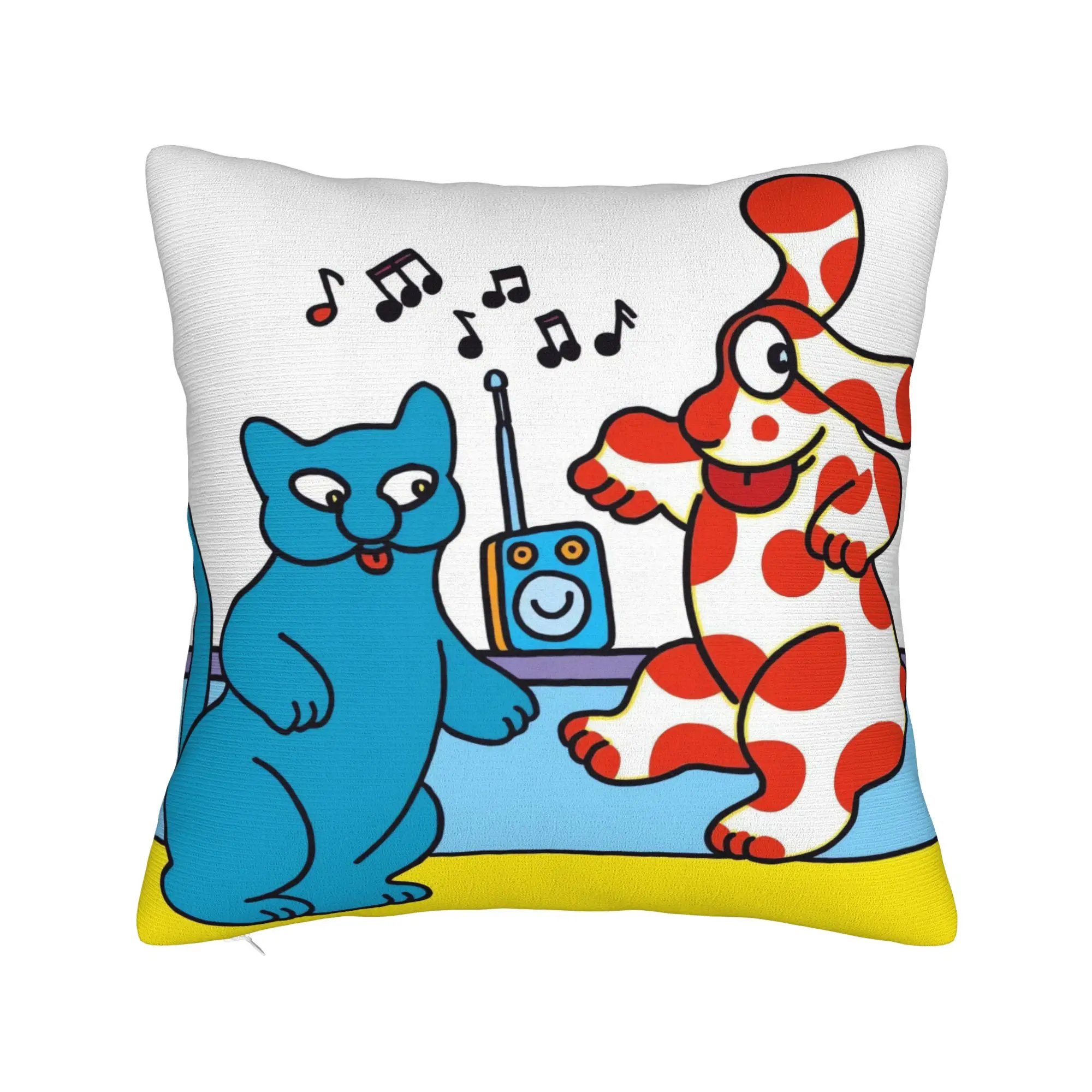 Cartoon La Pimpa Pillow Cover  Kawaii Pillow Case For Living Room Bed Chair Design Pillowcases Gift