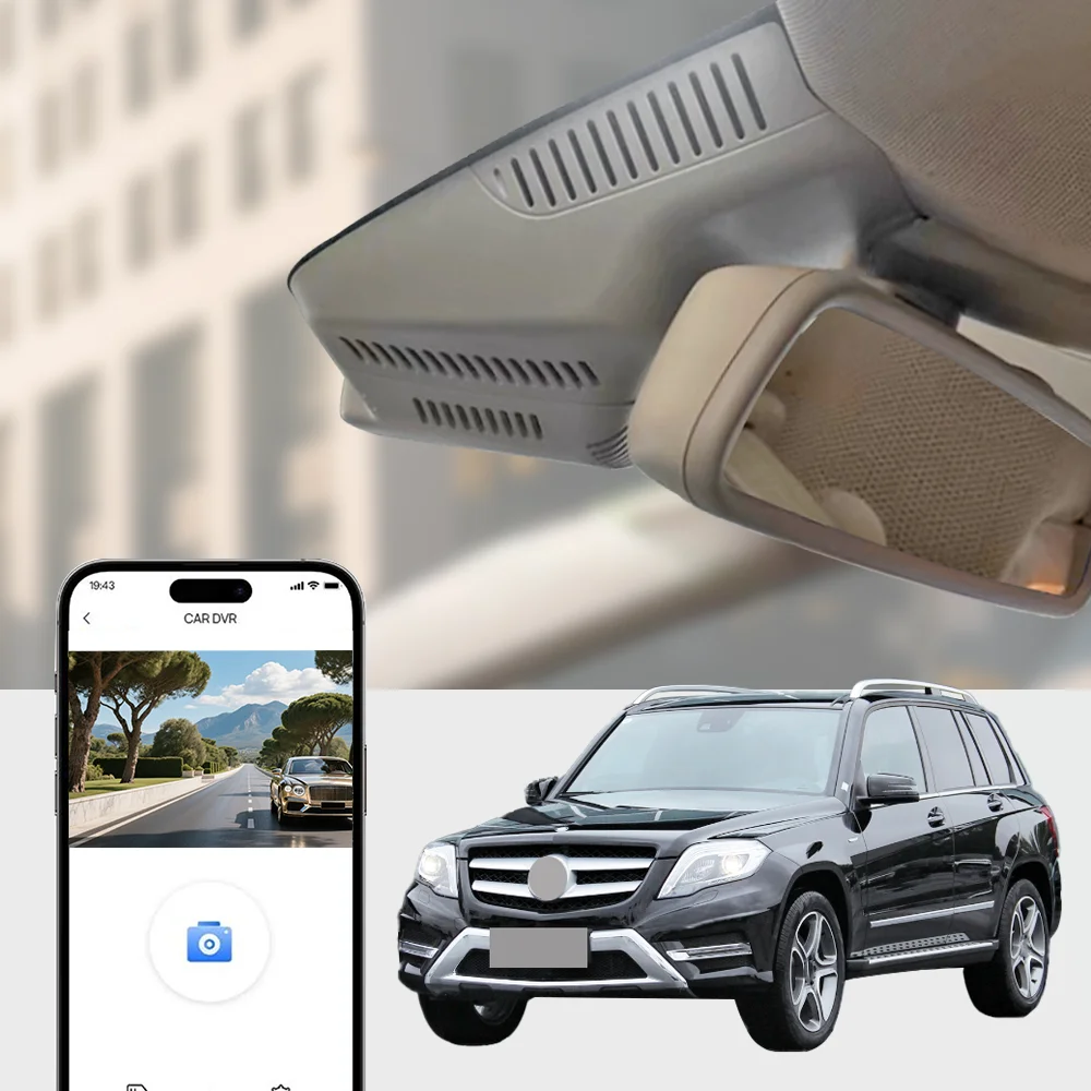 4K HD WIFi Plug en Play Auto DVR Dash Cam For Mercedes-Benz Glk X204 200 260 300 350 Glk300 2011 -2015 2016 DashCam Accessories