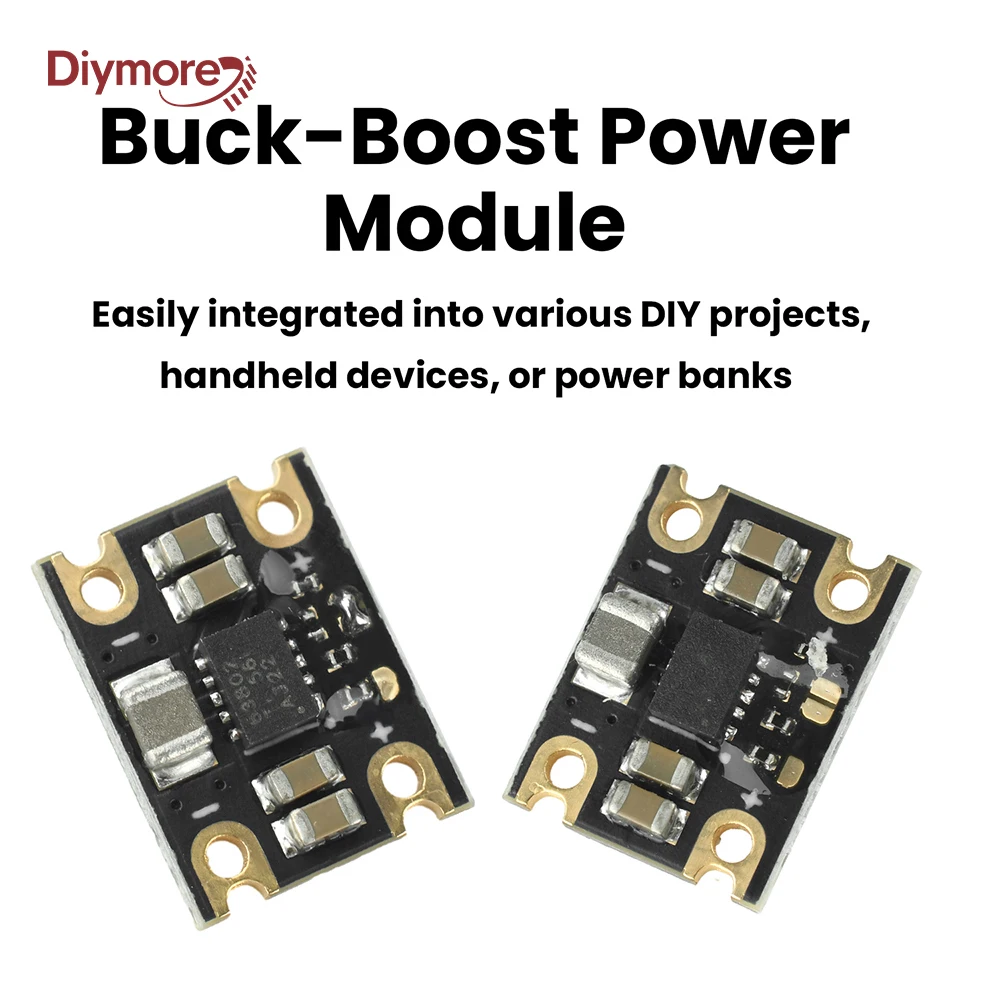 TPS63802 Mini Lithium Battery Buck-Boost Module DC 1.8-5.5V Input 2A/1A 3.3/5V Buck Boost Output Battery Buck Boost Module