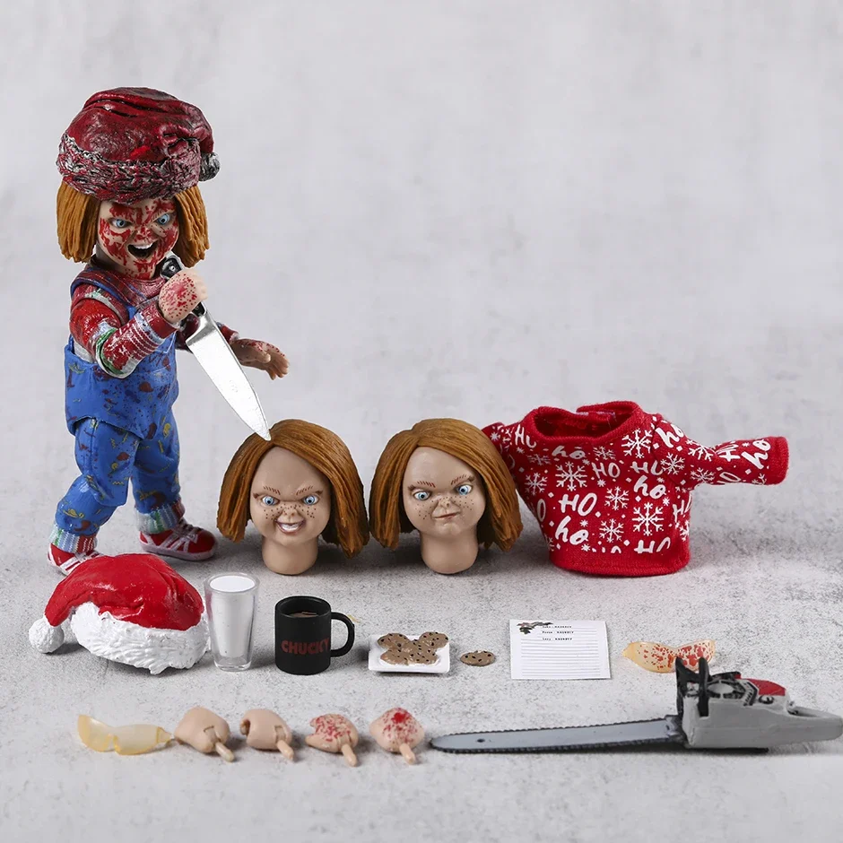 NECA Chucky serie de televisión Ultimate Chucky Holiday Edition modelo figura de acción decoración juguetes pasatiempos regalo