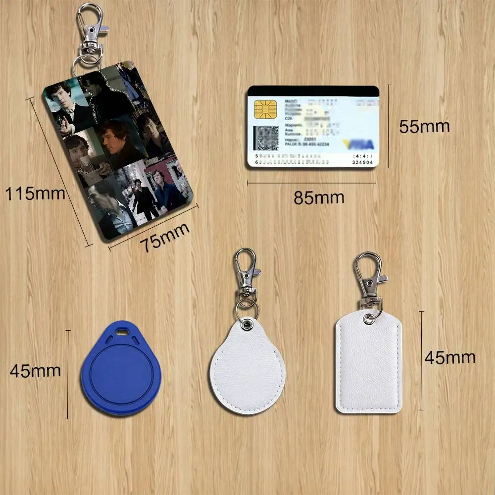 movie 2026 Young Sherlock Cartoon Singer Anime Card Keychain Fashion Pendant Bag ID Door Card Case Bus Card Cute Adult