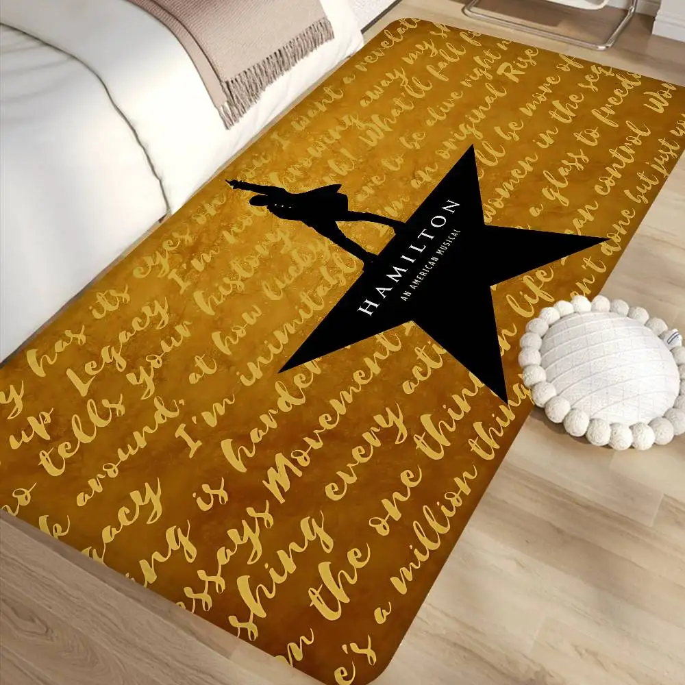 Luxury H-hamilton Bathroom Mat Anti-slip Absorb Water Long Strip Cushion Bedroon Mat Welcome Doormat