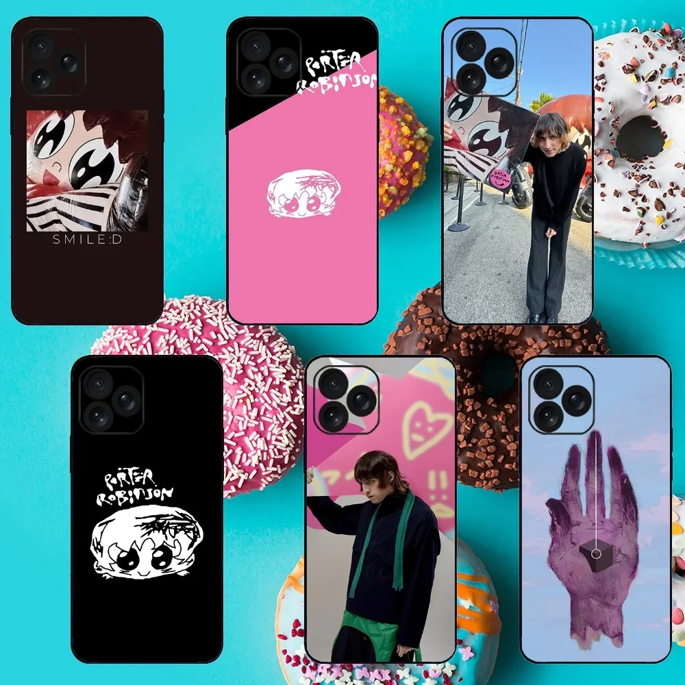 Singer P-Porter Robinson smile d Phone Case For iPhone 8 11 12 13 14 15 Mini X XR XS PRO MAX Plus Shell