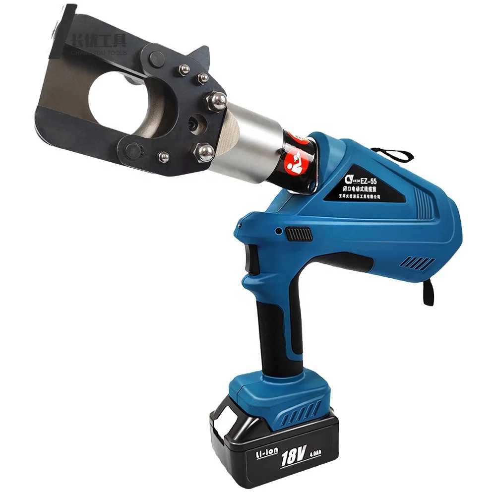 

EZ-55 Electric Cable Cutter Hydraulic Tools with High Battery Power Efficient for Cutting Electric Cables