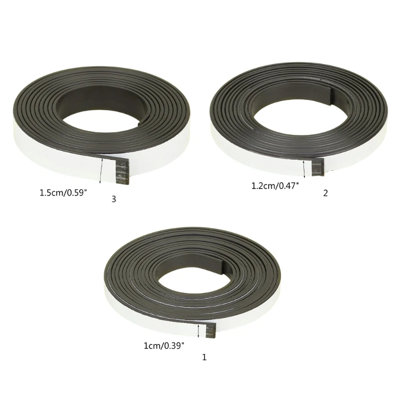 แถบแม่เหล็กพร้อมแผ่นรองกาวที่แข็งแรง เทปแม่เหล็กกว้าง 10/12/15.0 มม