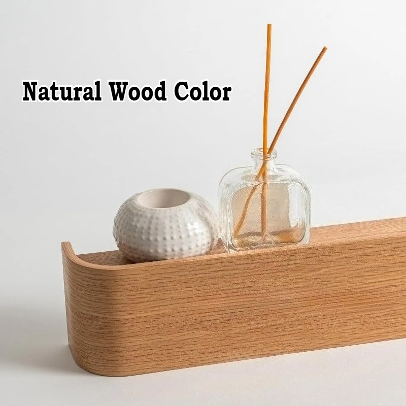 Wood Coat Rack Wall Mount Modern Door-Mounted Organizer with 5 Hooks Wall Shelf for Bedroom/Hallway Hidden Clothes Hanger Racks