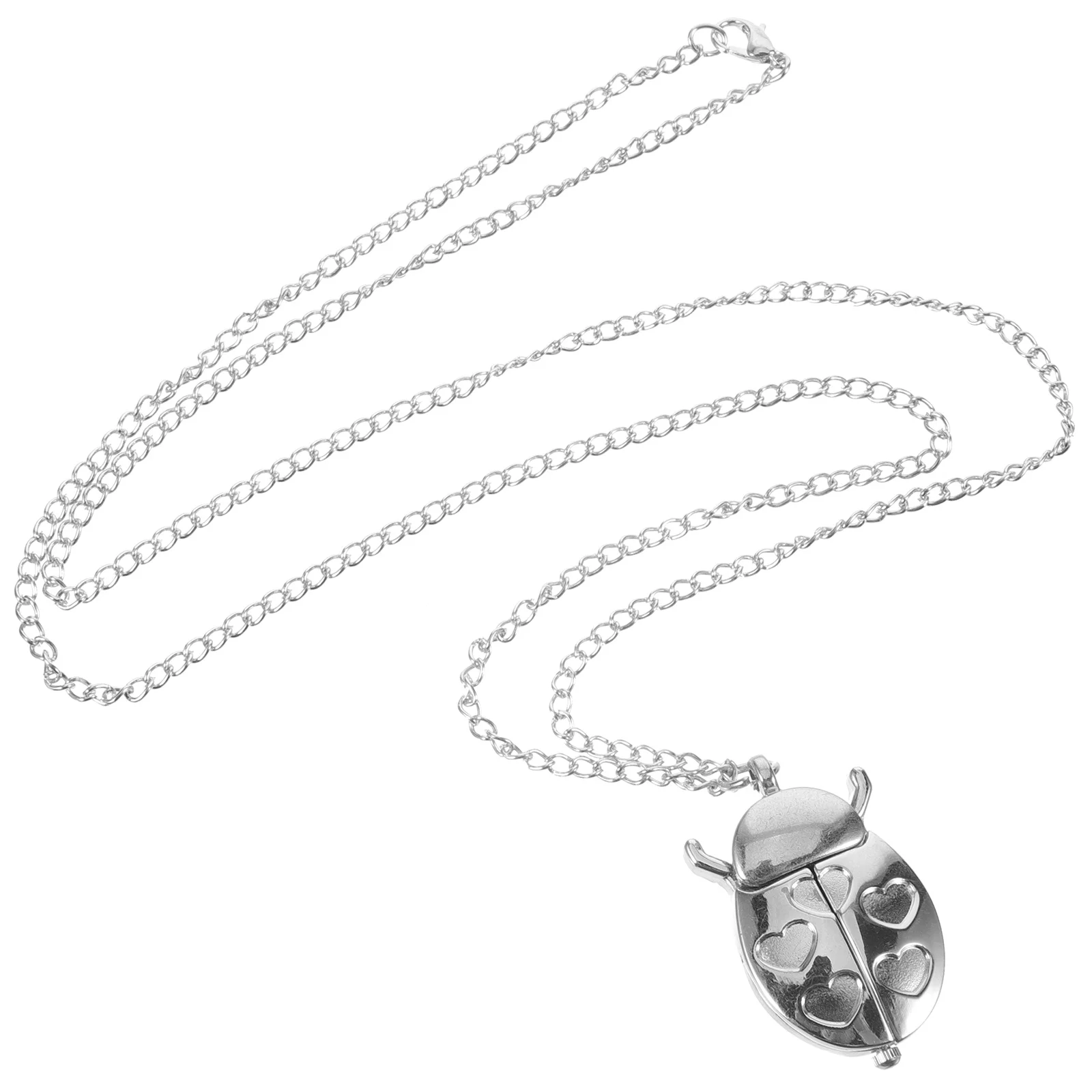 Collana con ciondolo per donna Beetle orologio da tasca orologi da donna collane girocollo donna catena appesa lega carina retrò